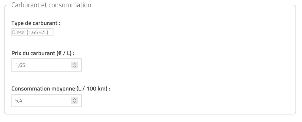 Carburant et Consommation de mon Peugeot Partner II