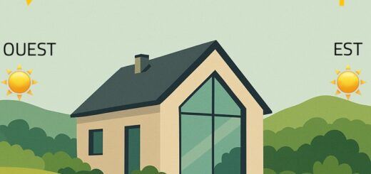 Schéma de Maison avec la Course Solaire