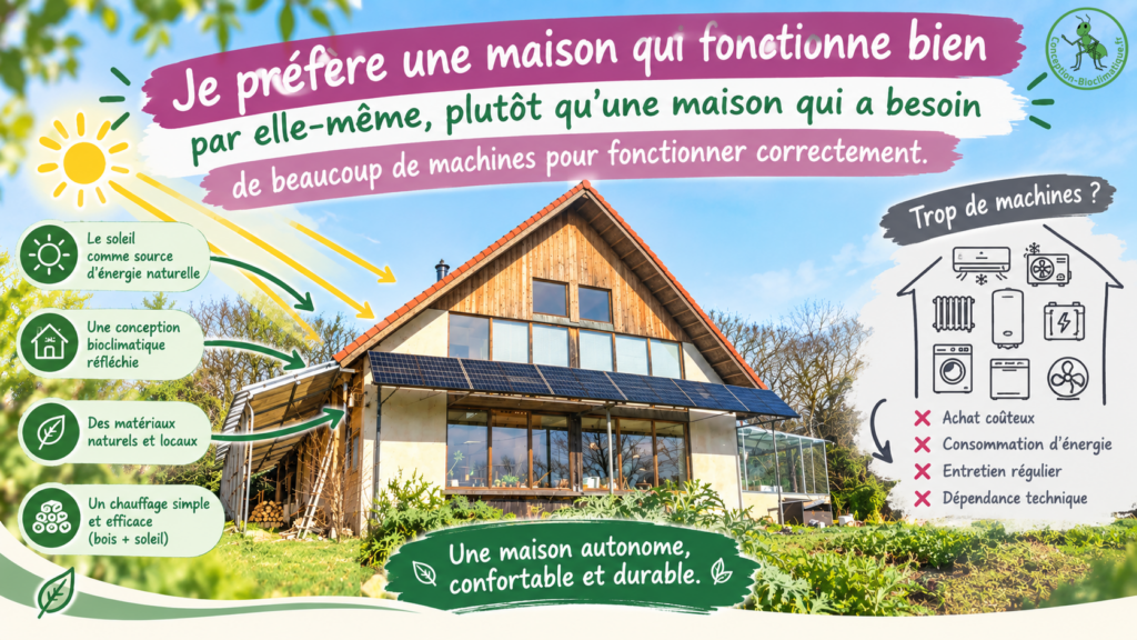 Maison sans trop de machines